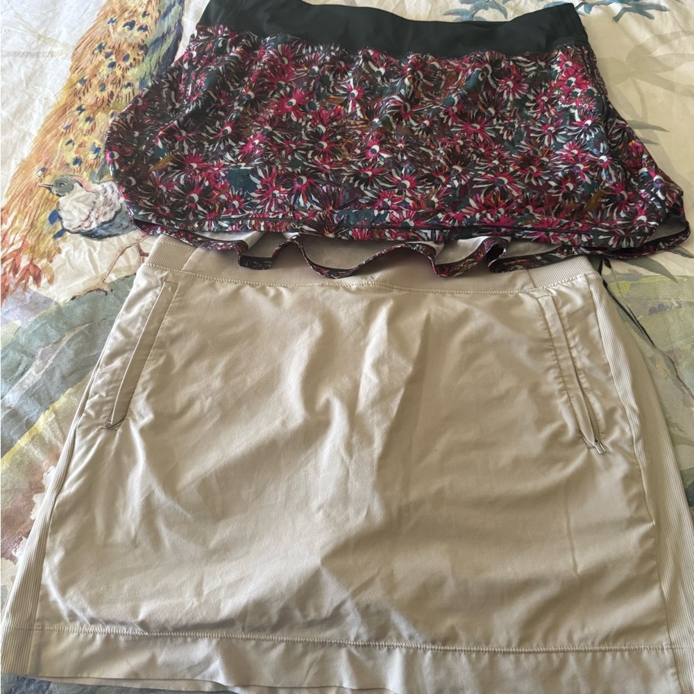 Lululemon and Athletica tennis skirts